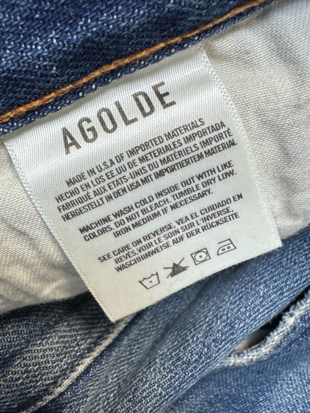 AGOLDE leif denim maxi skirt in swing 30 - Picture 10 of 12